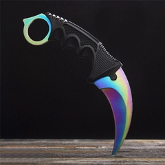 Faca Karambit Tactical CS fulltang Fade + Bainha na internet
