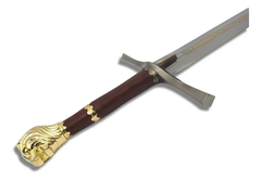 Espada Rei Peter Crônicas de Nárnia com Expositor de Parede