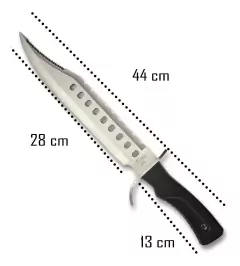 Faca Militar Tipo Rambo Afiado com Bainha - comprar online