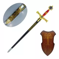 Espada Lendária Rei Salomão com Expositor MDF