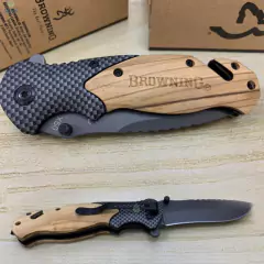 Canivete Tatico Browning Madeira