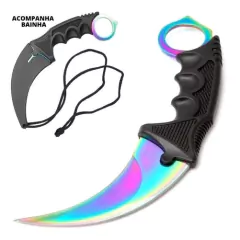 Faca Karambit Tactical CS fulltang Fade + Bainha - comprar online