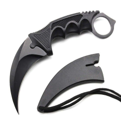 Faca Karambit Tactical CS fulltang Black + Bainha na internet