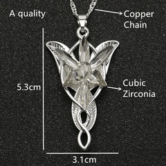Colar elfico Evenstar Arwen Undómiel - OLordNerd