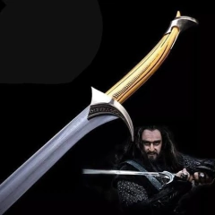 Espada elfica Thorin Orcrist com Expositor de Parede