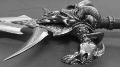 Espada Warcraft Frostmourne com Expositor de Parede - loja online