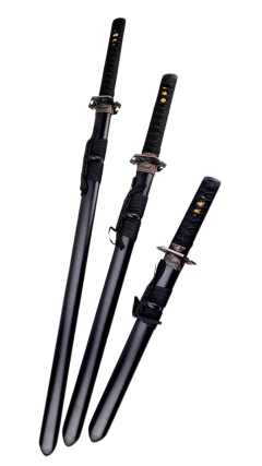Conjunto de 3 Katanas Daito Ninjato com Expositor na internet