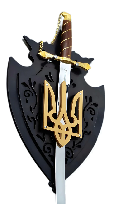 Espada Cossaco Ucraniano Afiada com Expositor de Parede - comprar online