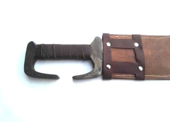 Espada Rei Leônidas 300 Afiada e Temperada Fulltang com Bainha em Couro