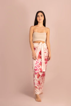 PAREO FLORI FUCSIA - HIP Universo estampado - Ropa y Accesorios para mujer 