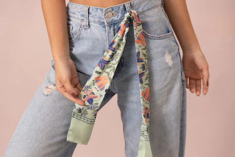 Pañoleta twy Flori Aqua