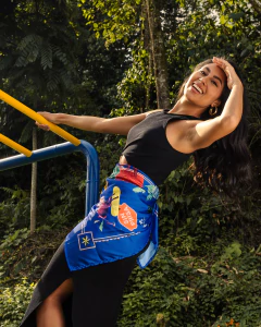 Maxi Pañoleta Jana Blue