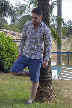Camisa Social ML Masculina EC Company Havaí viscolinho na internet