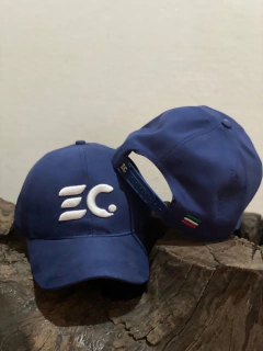 Boné EC Company Polo Americano Azul EC branco na internet