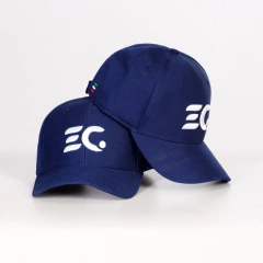 Boné EC Company Polo Americano Azul EC branco na internet