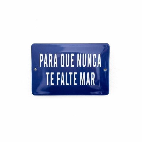 para que nunca te falte mar | azul | plaquinha