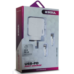 12028 CARGADOR USB-PD FAST CHARGE USB C- LIGHTNING SOUL CVQ-PDLIFC