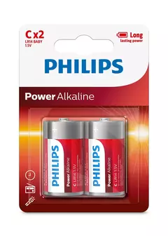 12966 PILAS C PHILIPS POWER ALCALINA LR14P2B/77 - Precio x unid