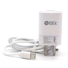 13051 CARGADOR IBEK CON CABLE 2.1 TIPO C IB-2032