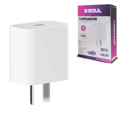 13103 CARGADOR SOUL TIPO C SIN CABLE 20W CVJ-PD20W