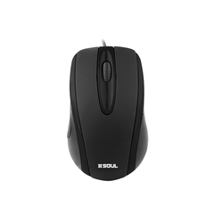 13236- MOUSE SOUL OM100 OFFICE NEGRO/NEGRO