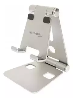 12722 SOPORTE CELULAR NETMAK ALUMINIO P/ESCRITORIO NM-HC54