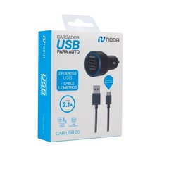 7989 CARGADOR 12V 2 PTOS NOGANET CAR USB 20 MICRO USB - comprar online