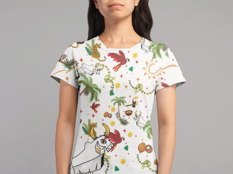 Baby Look Gibi Tropical Garantido