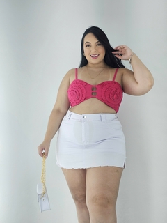 Cropped Nefertiti - Morena Pitaya | Moda Plus Size