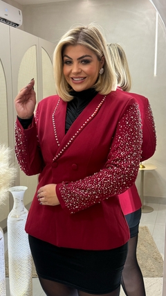 Blazer Vermelho Plus Size