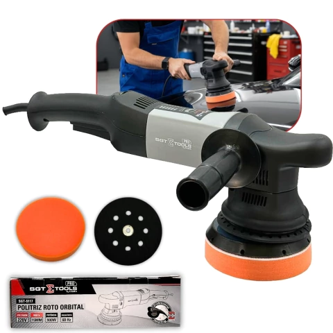 Politriz Pro Orbital Roto 15MM 900W SGT Leve 220V Detailer Cinza Profissional