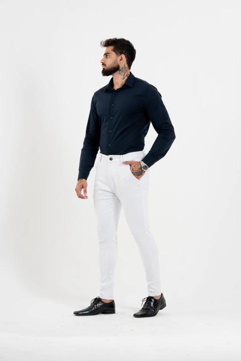 CALÇA ALFAIATARIA :: BRANCA - comprar online