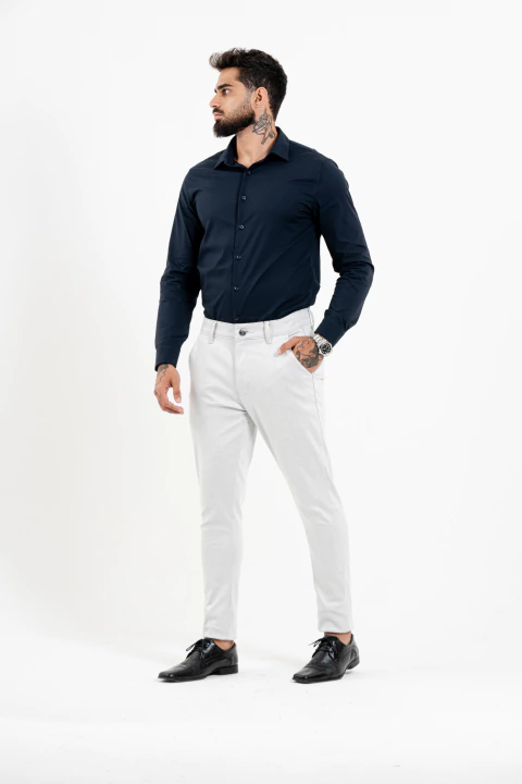 CALÇA ALFAIATARIA :: CINZA CLARO - comprar online