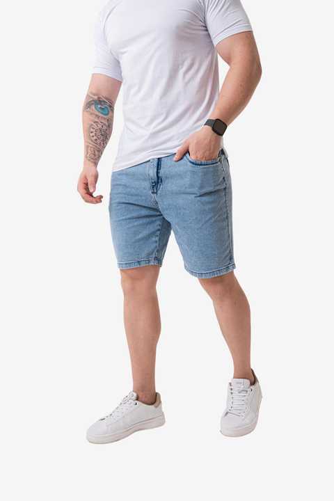 BERMUDA SKINNY MARMORIZADA CLARA OF:85 - comprar online