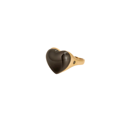 Pinky Ring Corazón Ônix - comprar online