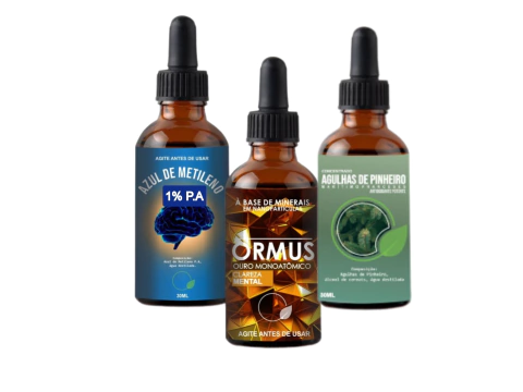 Kit - Ormus, Agulhas de Pinheiro e Azul de Metileno 1%