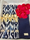 Kit Arabesco Azul com Poa
