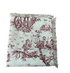 Guardanapo Toile de Jouy Bordô