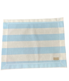 Jogo Americano Listrado Azul Bebe