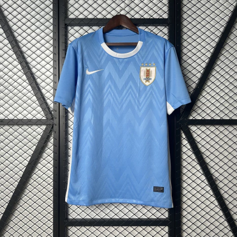 Camiseta Seleção Uruguai I 25/26 Nike Masculina - Azul Celeste
