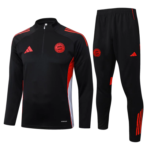 Conjunto do Bayern de Munique 25/26 Comissão Técnica - Adidas Masculino - Preto