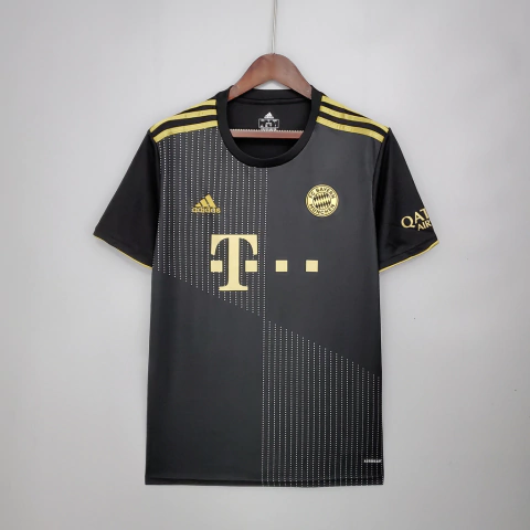 camiseta-bayern-de-munique-II-21/22-dourado+preto