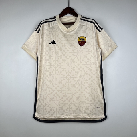 Camiseta Roma II 23/24 Masculina - Adidas - Bege