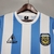 Camiseta Retro da Seleção Argentina 1986 - Le Coq Masculina - Branca+Azul - comprar online