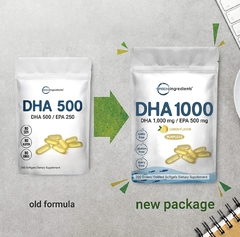 MICRO INGREDIENTS DHA 1000 / EPA 500 - Super D Vitamina