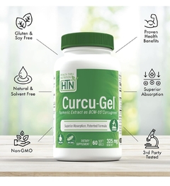 CURCU GEL ALTA ABSORCIÓN 650 MG BCM-95 CURCU GREEN 60 CÁPSULAS en internet