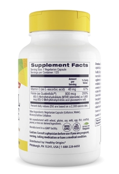 METHYL FOLATO BIOACTIVO 800 MCG 120 CÁPSULAS - comprar en línea