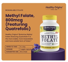METHYL FOLATO BIOACTIVO 800 MCG 120 CÁPSULAS - Super D Vitamina