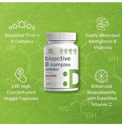 COMPLEJO BIOACTIVO DE VITAMINA B METILADO Y VITAMINA C 240 CÁPSULAS DEAL SUPPLEMENT - Super D Vitamina