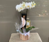 ORQUÍDEA BRANCA COM CHANDON